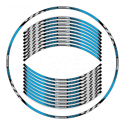 CBR 17 inch Wheel Rim Stickers Decals Tape Compatible with CBR1000RR 2004-2025 Motorcycle Reflective Rim Tapes Sticker Stripe(Sky Blue) - color: Sky Blue