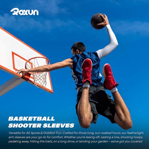 ROXUN Arm Sleeves, Cooling UV Sun Protection Sports Compression for Men/Women - color: 2 Pairs - Black+green
