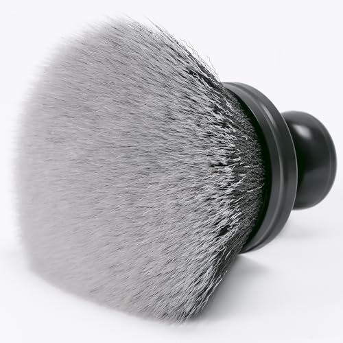 BABYSHEEP Ultra Soft Bristles Detailing Brush -Synthetic Brush, Car Detail Brush, 5.0 Inch Diameter Covers Large Area Inside or Outside Vehicles (Black-Grey) - color: Black-grey