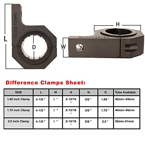 Bull Bar Clamps 2 inch - 4Pack Roll Bar 2 inch Clamp Bracket for UTV ATV Truck Bar Mounting (2"-Clamp mount Kit) - size: 2.0"-Clamp Kit