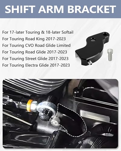EZ Shift Neutral Gear Assist Bracket for Harley M8 2018-2025 Touring 2018-2025 Softail Breakout Motorcycle Black - color: Black N