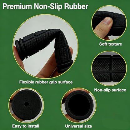 2 Pairs Bike Handlebar Grips for Bikes - color: Black and Pink