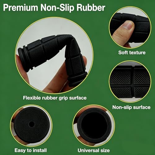 2 Pairs Bike Handlebar Grips for Bikes - color: Black and Pink