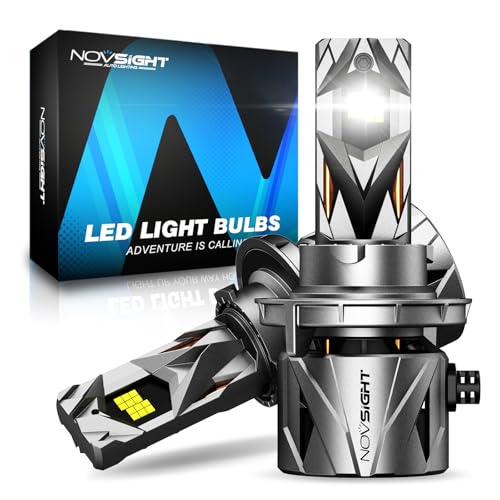 NOVSIGHT 9008/𝑯13 Fog LED Bulbs Upgrade, 900% Brighter 95,000LM, 240W Performance, Enhanced Cooling, 5-Min Installation, 100,000+ Hour Lifespan, IP68 & CANBUS Compatible, Pack of 2 - color: H13, size: 95000LM