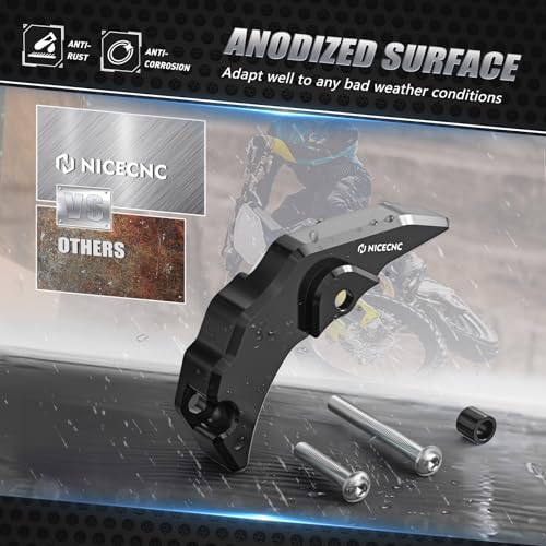 NICECNC Clutch Slave Cylinder Cover Protector Guard Dirt Bike Compatible with KTM 250 300 XC SX 2023-2024 250 300 EXC XCW 2024, Compatible with Husqvarna 300 TX 2023-2024 250 300 TE 2024, Black - color: black