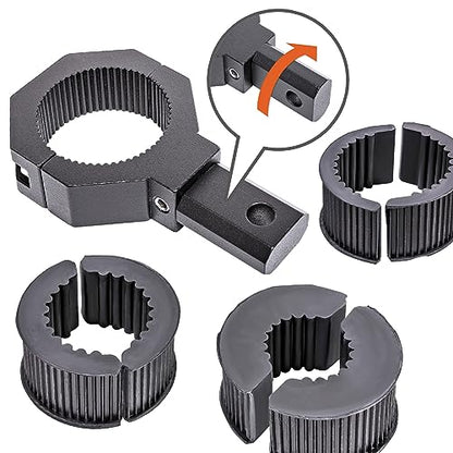 Off-Road ATV UTV Light Bar Mount Mounting Bracket Bar Clamp Kit [1"/1.5"/1.75"/2" Inch] [360-Degree] [2 x Stud Size] [Aluminium] [1 Unit] Bull Bar Roll Bar Clamp Roll Cage Clamps Mount for ATV UTV - size: 1-Pack (Standard)
