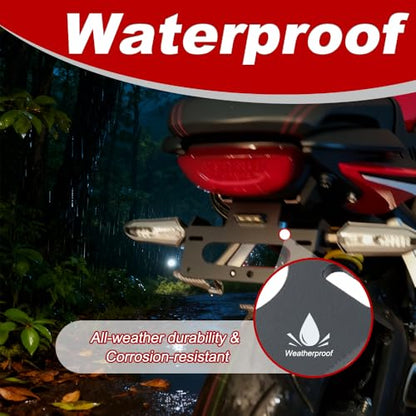 Xitomer Tail Tidy, Fender Eliminator/License Plate Holder Fit for CBR650R / CB650R 2019 2020 / CB650R Neo Sports Café 2019-2020, With LED License Plate Light, Compatible with OEM Turn Signal