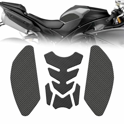 Motorcycle Fuel Tank Pads Sticker Compatible with YA-MA-HA YZF-R1 2009 2010 2011 2012 2013 2014 Side Decals Gas Knee Grip Protector Traction Pads Accessories