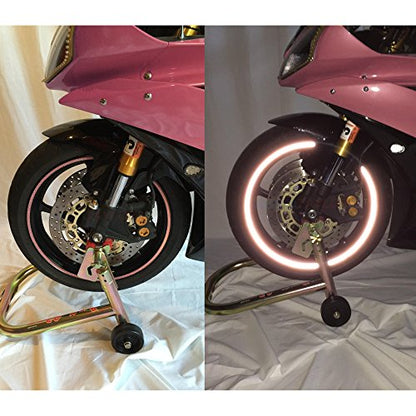 customTAYLOR33 Special Edition Pink High Intensity Grade Reflective Copyrighted Safety Rim Tapes, 12"/13" (Combination Rim Size) - size: 12"/13" (Combination Rim Size)