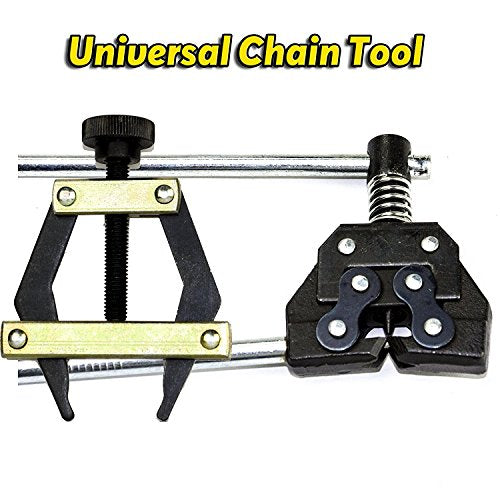 Jeremywell Roller Chain Tools Kit Fit #25#35#41#40#50#60 415H,428H, 520,530 Roller Chain, Holder/Puller+ Breaker/Cutter, Bicycle, Motorcycle - style: Chain Breaker + Puller