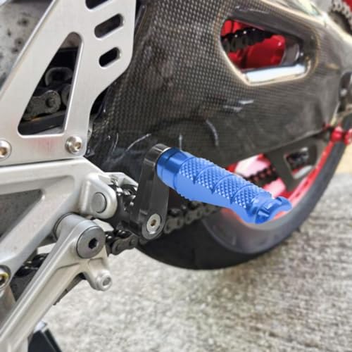 MCMOTOPARTS R-FIGHT Front Rider Footpeg Footpegs Foot Pegs Footrests Blue Compatible with ER-6F 2006-2008 06 07 08 - color: Blue, size: Standard (No Extension)