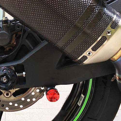 M8 Swing Arm Spools Sliders Compatible with GSXR600 GSXR750 GSX250R CBR600RR Bandit S1000R/XR SV650 Z650 Z800 Z900,Universal Motorcycle Swing Arm Bobbins - color: Red, size: M8X35