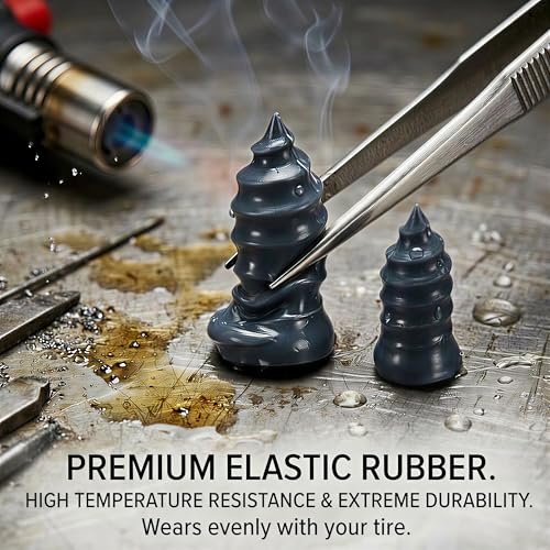 Screw in Tire Plugs, Emergency Tire Repair Screws for Tubeless Tires, Quick Fix Leak Sealing Kit for Cars, Motorcycles & Bikes