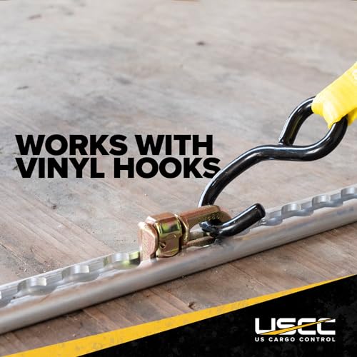 US Cargo Control L Track Double Stud Fitting (4,000 Pack) 5,000 LBS Break Strength, Use with L Track Rails in Truck Bed or Trailer to tie down ATV, Motorcycle, Automatic Locking with Spring Release - size: 4,000 units