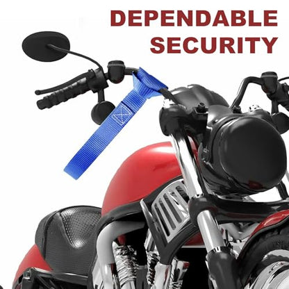 6PCS Soft Loop Tie Down Straps, 1,500 Load Capacity & 4,500 Lbs Breaking Strength, Heavy Duty Tie Down Loops for Securing ATV, UTV, Dirt Bikes, Scooters, Motorcycles, Lawn Garden Equipment