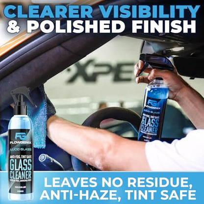 Window and Glass Cleaner Streak Free for Cars - Ammonia Free, Tinted Window Safe, Auto Glass Cleaner for Windows, Mirrors, Navigation Screens; Car, Truck, SUV and Home Use - color: Glass Cleaner