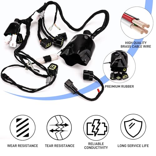 Full Main Wire Wiring Harness Assy for Sur Ron Light Bee X/S, Powersport Complete Main Cable Cord Harness Assembly for Sur Ron OEM Parts