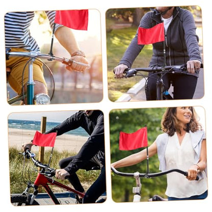 UKCOCO 6Pcs Bicycle Flagpole Mounts Flag Pole Holder for Bike Motorcycle Quick Installation Stylish Design for Safety Flags Luggage Racks