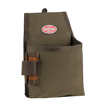 Bucket Boss Fastener Tool Pouch with FlapFit in Brown, 54160, Green - size: (Pack of 6)