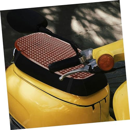 PartyKindom Motorcycle Seat Cushion Cover Breathable Pad for Use Sun Rain Comfortable Design for Electric Motorcycles Single