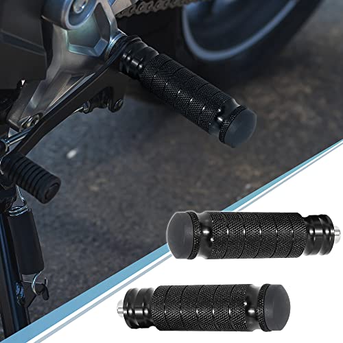 F FIERCE CYCLE 1 Pair 6mm Aluminum Aolly Motorcycle Rearset Rear Set Footrest Footpeg Foot Rest Peg Motorbike Cycling Black - color: Black