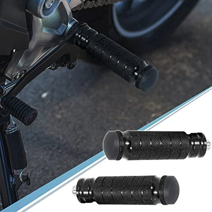 F FIERCE CYCLE 1 Pair 6mm Aluminum Aolly Motorcycle Rearset Rear Set Footrest Footpeg Foot Rest Peg Motorbike Cycling Black - color: Black