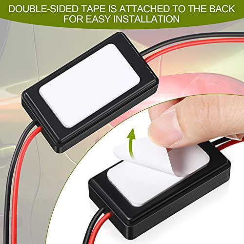 Frienda 4 Pieces Brake Light Flasher Strobe Tail Light LED Module Flash Strobe Controller for Motorcycles Cars Trucks 12-30 V