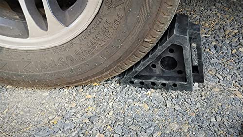 Performance Tool W41001 All Weather, Oil Resistant Solid Rubber Wheel Chock for Car, Travel Trailers, RV, Truck, and ATV