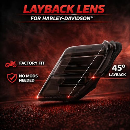 Eagle Lights Strobing LED Brake Light for Harley Davidson Motorcycles with Bottom License Plate Window - Smoked - color: Smoked with Bottom License Plate Window