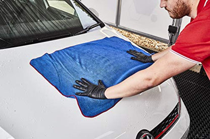 Gtechniq MF2 Microfiber Drying Towel 450GSM 23.6"x35.4" | Ultra Soft, Super Absorbent, Short Pile Wicks Away Water, Reduces Marring and Gloss Loss, Machine Washable - size: 60X90cm