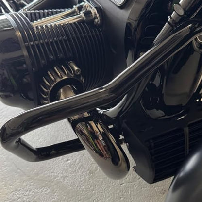 Highway Crash Bar Engine Guard Replacement for BMW R18 2020-2025 R18 B 2021-2025 R18 Classic Transcontinental 2021-2025 R18 Roctane 2023 2024 2025(Chrome) - color: Chrome