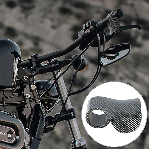 F FIERCE CYCLE Universal Motorcycle Throttle Holder Cruise Control Assist Control Grips for 30mm 1.18" Handlebar Black Carbon Fiber Pattern