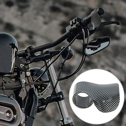 F FIERCE CYCLE Universal Motorcycle Throttle Holder Cruise Control Assist Control Grips for 30mm 1.18" Handlebar Black Carbon Fiber Pattern