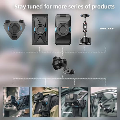 Magnetic Quick Release Motorcycle Helmet Chin Strap Mount Compatible with Go pro (T8) - color: T8