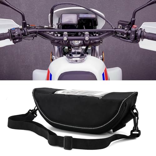 For XR650L XR650 L motorcycle handlebar storage bag waterproof dustproof steering wheel navigation bag travel handlebar bag motorcycle accessories (No logo (other models are also available)) - color: No logo (other models are also available)
