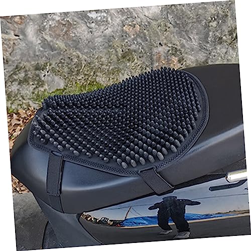 Luxshiny Sturdy Motorcycle Seat Cover Massage Pad Silicone Cushion for Motorbike