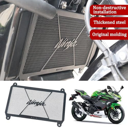 NIGHT CAT Motorcycle radiator grille shroud, compatible with Ninja 400 Ninja 500,radiator gaurds,Water tank guard net(Water Tank Netting) - color: Water Tank Netting