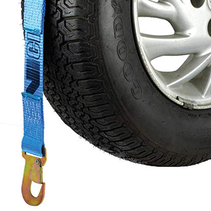 VULCAN Wheel Lift Harnesses with Snap Hooks - Bonnet Style - 2 Pack - Classic Blue - 1,600 Pound Safe Working Load - size: Classic Blue