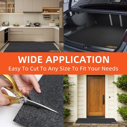 17 x 7.4 Ft Extra Large Garage Floor Mat, Premium Oil Leaks Absorbent Oil Spill Mat,Waterproof Backing Garage Mat,Reusable, Washable, Protects Floor,Durable（PE） - size: 7.4*17FT PE
