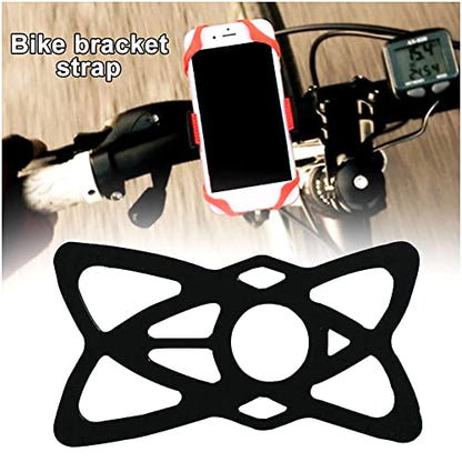 Kinizuxi Motorcycle Phone Mount Tether 6 Pack,Replacement Silicone Bands for Bike Phone Holder, Phone Holder Grip Rubber Strap Security Bands for Bike, Bicycle,Motorcycle, Handlebar,Scooter