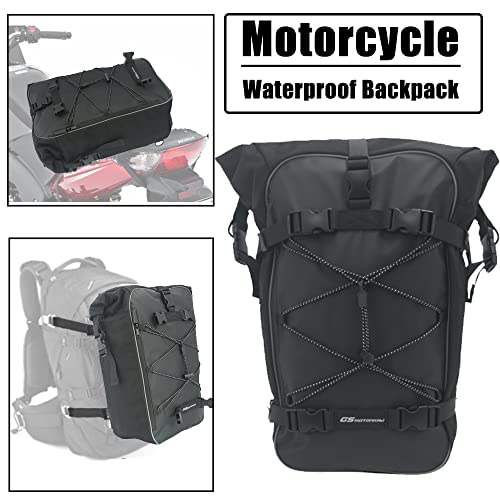 Universal Saddlebag Crash Sissy Bar Waterproof Rear Seat Bags Backpack for BMW YAMAHA Honda Riding Pack Motocross