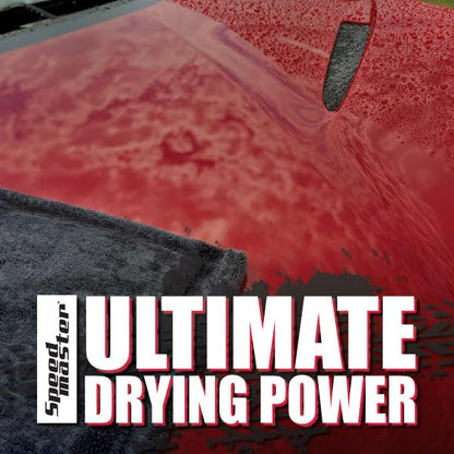SPEED MASTER 26x36 The Notorious D.R.Y. Towel | 1,400 GSM | Ultra Absorbant | Duel Pile Twisted Microfiber | Rolled Edge to Avoid Potential Marring