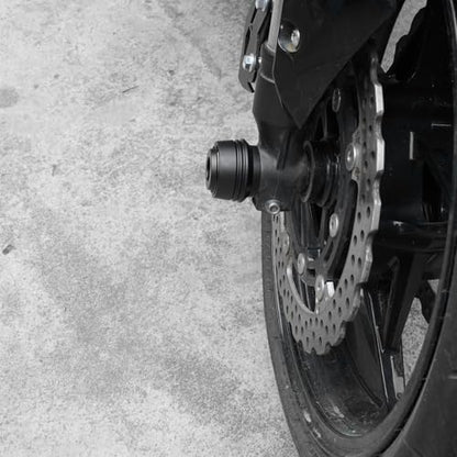 Compatible with Motorcycle S1000RR S1000R S1000XR S 1000RR 1000R 1000XR 2008-2023 2024 2025 2026 Front Wheel Axle Crash Protector Pad Rear Swingarm Spools Slider Stand Accessories (Black) - color: Black