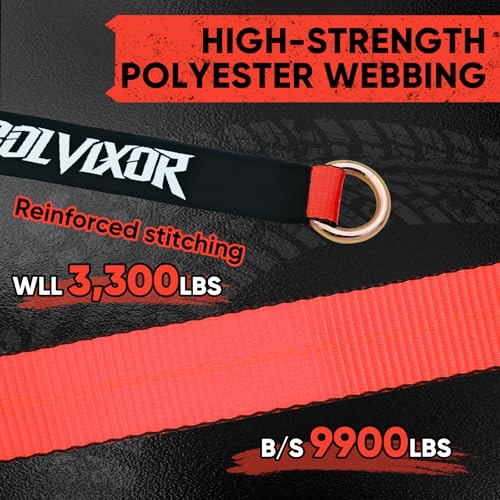 4 Pack Car Tie Down Straps for Trailers - 2" x 96" - 9900LBS Break Strength - Heavy Duty Tire Ratchet Straps with Flat Hooks for Hauling UTV, SUV, Truck, Any Cars - color: Red