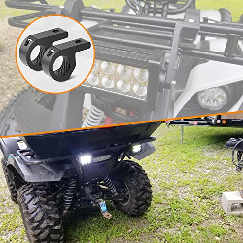 GOOACC Led Light Pods 2PCS 4 Inch 18W Flood Light Offroad Lights LED Fog Lights Mounting Bracket Horizontal Bar Tube Clamp with Off Road Wiring Harness-2 Leads for Trucks Boat, 2 Years Warranty
