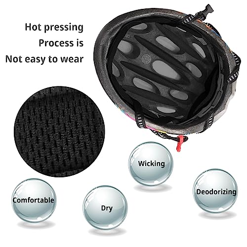 JHFGJGH 2 Set Cycle Helmet Pads, Universal Foam Pads for Motorcycle Bike Cycling Helmet (Black) - color: Black