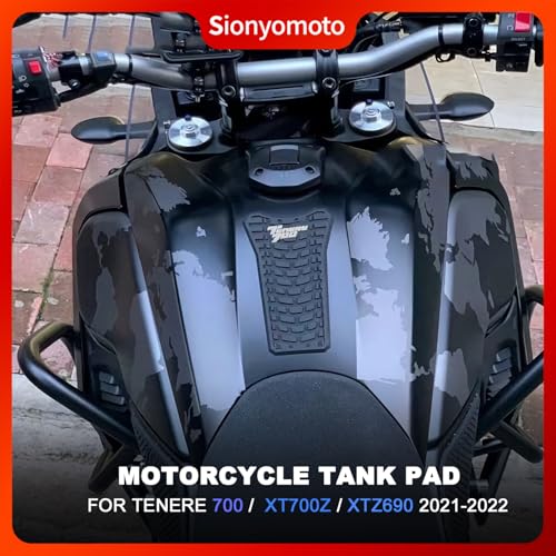 Fuel Gas Tank Pad Protector Stickers Decal Rubber Set Compatible with TX690Z /XTZ690 Tenere 700 T700 XTZ T7 Rally XTZ07 2019 2020 2021 2022 5pcs