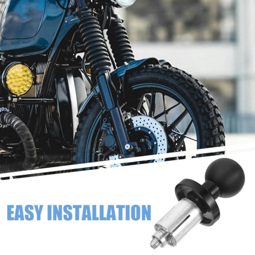 Motorcycle Handlebar Clamp Ball Head Mount Base, Motorbike Phone Holder Bracket, Handlebar Expansion Ball Designed Pedestal for Navigation Device, Compatible with Motorbike Repairs