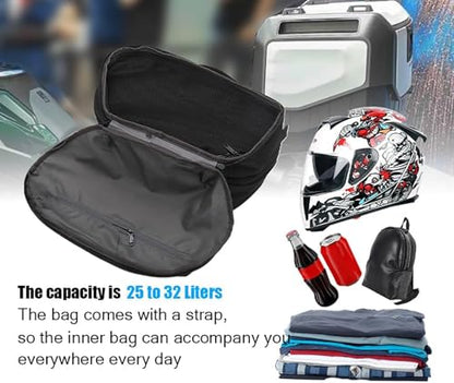 Motorcycle Tail Bag Liner Bag Fits for BMW R1300GS 2023 2024 2025 Luggage Inner Bag Expandable Top Case Pannier Saddlebag R1300GS Tail Box Inner Pocket Travel Luggage Storage Liner Bag(Black)
