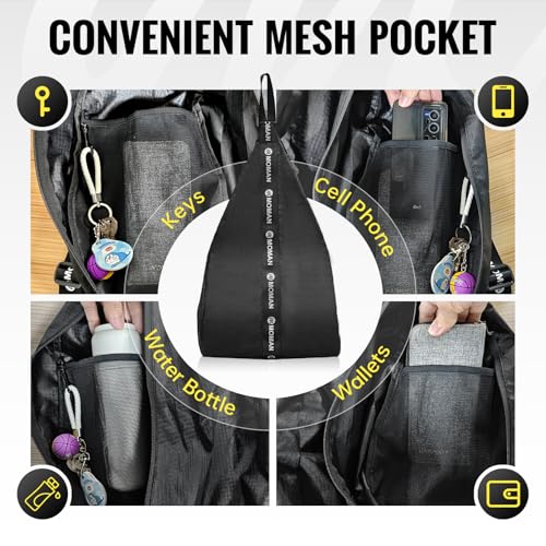 Moman Motorcycle Helmet Backpack, B1 Reflective Multifunctional Motorbike Helmet Bag Large Capacity Helmet Storage Shoulder Bag for Travel Riding Cycling